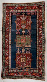 Antique Kazak Rug: 4'8'' x 8'2'', 142 x 250 cm