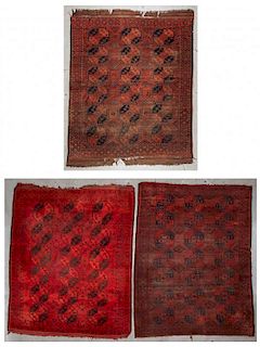 3 Vintage Turkmen Rugs