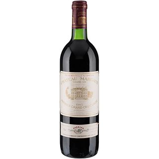Château Margaux. Cosecha 1985. Grand Vin. Premier Grand Cru Classé. Margaux. Nivel: en el cuello. Calificación: 95 / 100.