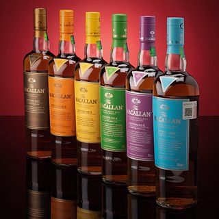 The Macallan. Edition Series No. 1, 2, 3, 4, 5 y 6. Single Malt. Scotch Whisky. Piezas: 6.