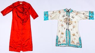 2 Vintage Chinese Silk Robes