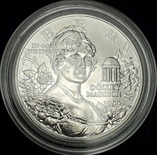 1999-P Dolley Madison U.S. Proof Silver Commemorative Dollar MS69