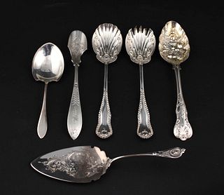 Gorham Sterling Silver Palm Pattern Cheese Scoop