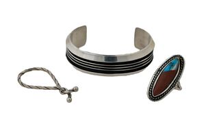 Tom Hawk Native American Sterling Silver Bracelet