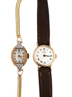 Longines 14K Yellow Gold & Diamond Wristwatch