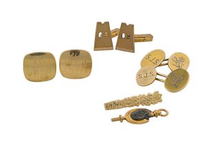 Group of Yellow Gold Jewelry Items