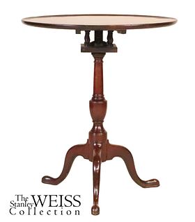 Chippendale Mahogany Dishtop Candlestand