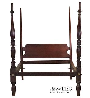 Federal Sheraton Tall Post Bedstead