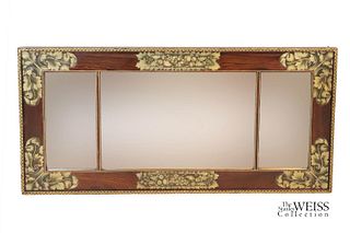 Classical Painted & Stenciled Over-Mantel Mirror