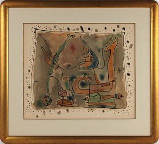 Joan Miro, Lithograph, "Apres L'Orage"