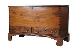 Chippendale Style Pine Blanket Chest
