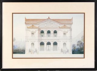 Two Architectural Works on Paper