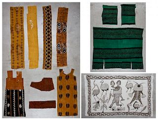Mixed Vintage African Mud Cloth Textiles