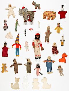 American Folk Art Textile Dolls
