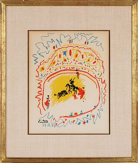 Pablo Picasso, Lithograph, "La Petite Corrida"