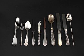 Sterling Silver and Silver Plated Flatware Items