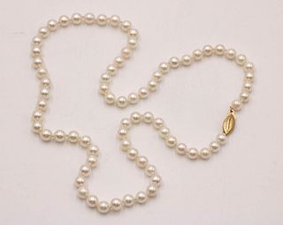 Cultured 5.5MM Classic Strand Necklace