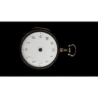 Rich Herring Paired Case Fusee Pocket Watch in Sterling Silver Ca. 1781