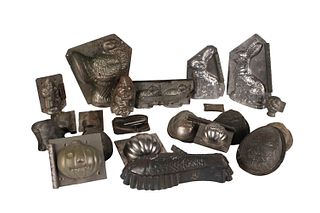 Group of Cast Iron Chocolate and Dessert Molds