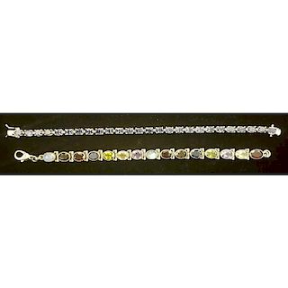 Gemstone Bracelets in Sterling Silver