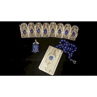 Lapis Jewelry in Silver and Gold