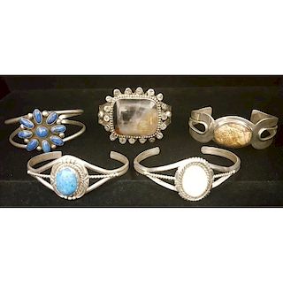 Sterling Silver Cuff Bracelets with Lapis and More
