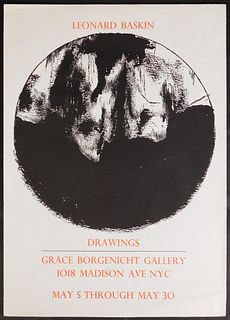 Leonard Baskin: Baskin Exhibition Poster