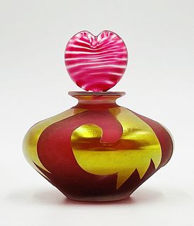 Vintage Perfume Bottle by Correia Art Glass