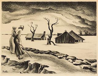 Thomas Hart Benton, (American, 1889 - 1975), The Flood, 1937