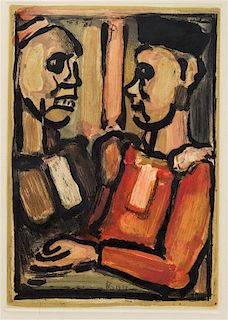 * Georges Rouault, (French, 1871-1958), Juges (from Les Fleurs du Mal), 1938