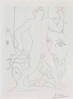 Pablo Picasso, (Spanish, 1881-1974), Marie-Therese, Sculpteur au Travail et Sculpture representant un Athlethe grec, 1933 (pl