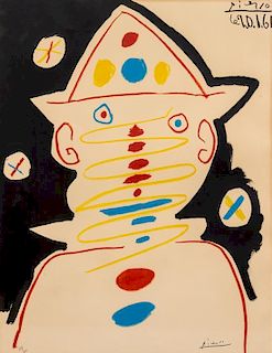 * After Pablo Picasso, (Spanish, 1881-1973), The Clown, circa 1961