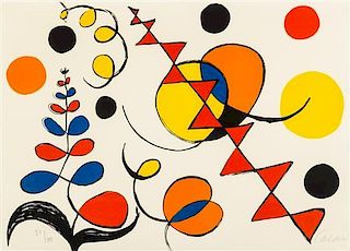 Alexander Calder, (American, 1898-1976), Untitled (fromLa Memoire Elementaire, 1976