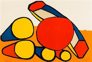 Alexander Calder, (American, 1898-1976), Composition with Circles and Tubes, 1970