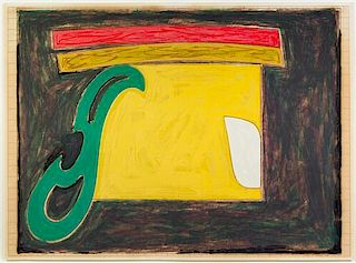 Frank Stella, (American, b. 1936), Mysterious Bird of Ulieta, 1977