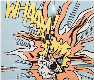 After Roy Lichtenstein, (American, 1923-1997), Whaam!, 1968 (diptych)