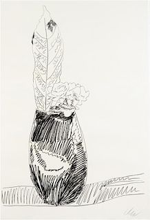 Andy Warhol, (American, 1928-1987), Flowers (Black and White), 1974