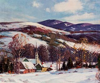 Camillo Adriani, (American, 20th century), Winter Landscape