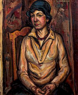 George Josimovich, (American, 1894-1986), Portrait (Frieda Kraines), c. 1929