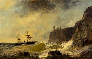 Josef Carl Berthold Puttner, (Czech, 1821–1881), Approaching the Cliffs