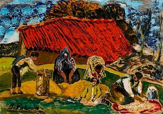 Benjamin Palencia, (Spanish, 1894–1980), Pastoral Scene, 1950