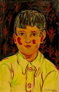 Benjamin Palencia, (Spanish, 1894–1980), Portrait of a Boy, 1954