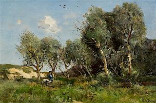 * Theophile de Bock, (Dutch, 1851–1904), Landscape Scene