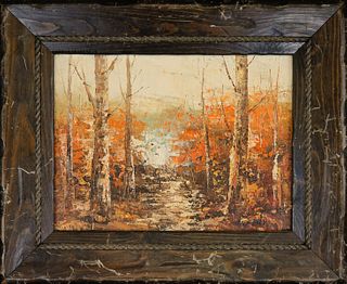 OIL PAINTING OF AUTUMN SCENERY