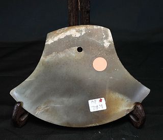 JADE CARVED PATTERN AXE