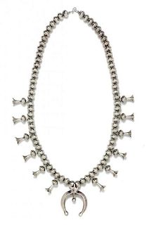 * A Silver Squash Blossom Necklace, 81.40 dwts.