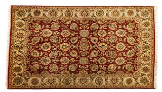 Oriental Hand Woven Wool Carpet W 6' L 8'