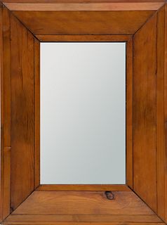 Country American Pine Frame Wall Mirror 1890 H 26 W 19