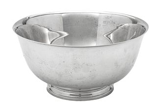 Tiffany & Co. Sterling Silver Commemorative Footed Bowl, H 4.25'' Dia. 8.5'' 19.93t oz
