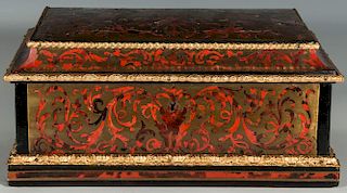 A 19TH CENTURY  FRENCH BOULLE STYLE CASKET